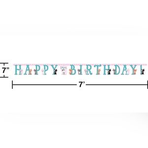 Kitty Cat Happy Birthday Banner